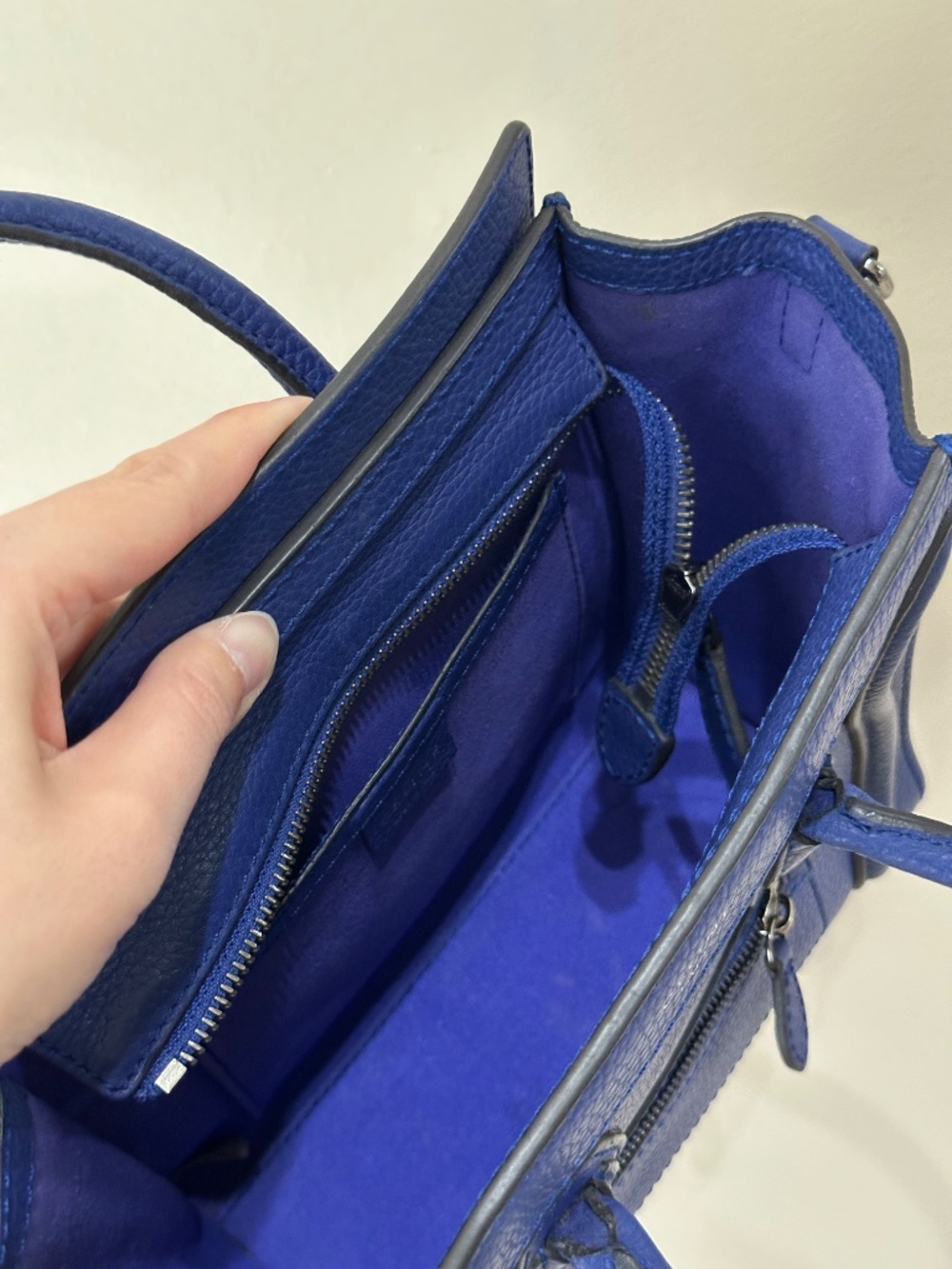 CELINE nano luggage crossbody in a limited edition blue - Picture 13 of 16